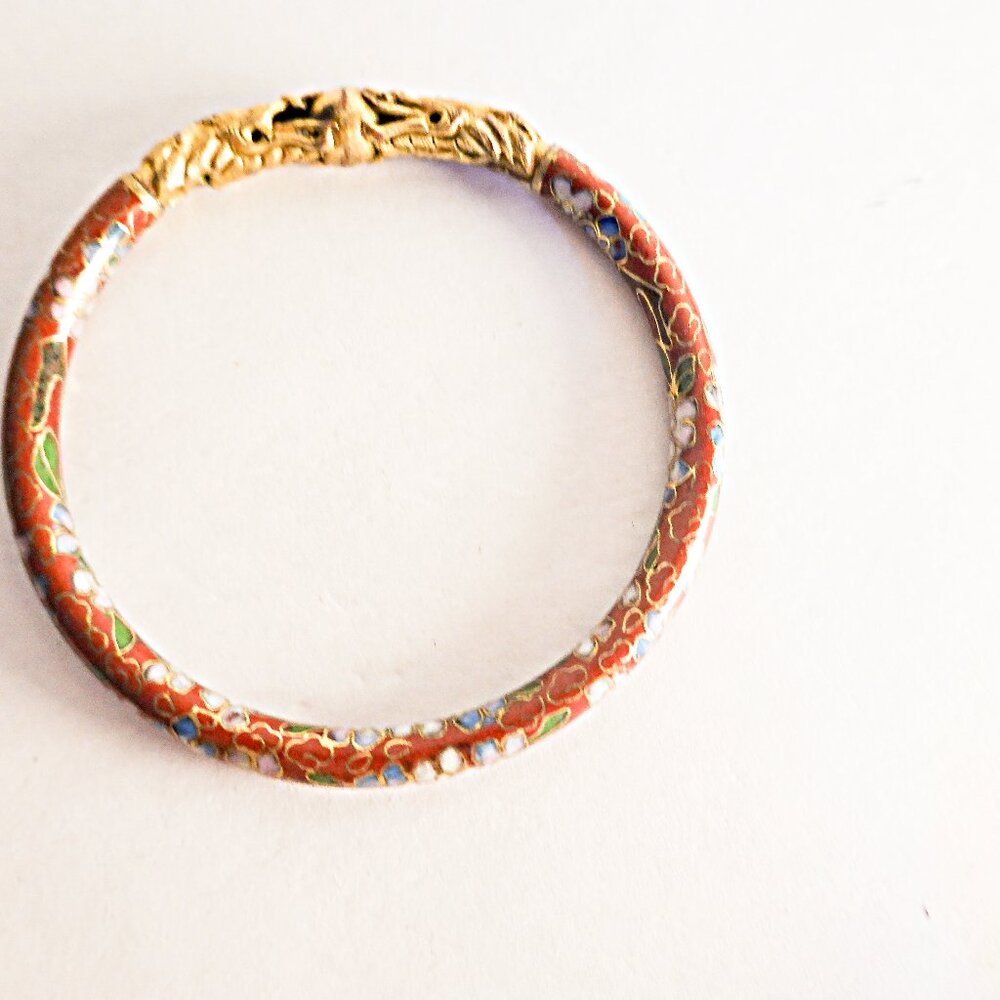 Chinese double dragon bracelet